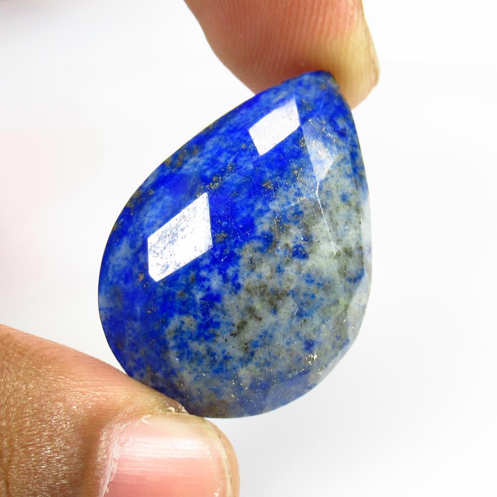 48.83 Ct Natural Lapis Round Pear Cut (1 of 2)