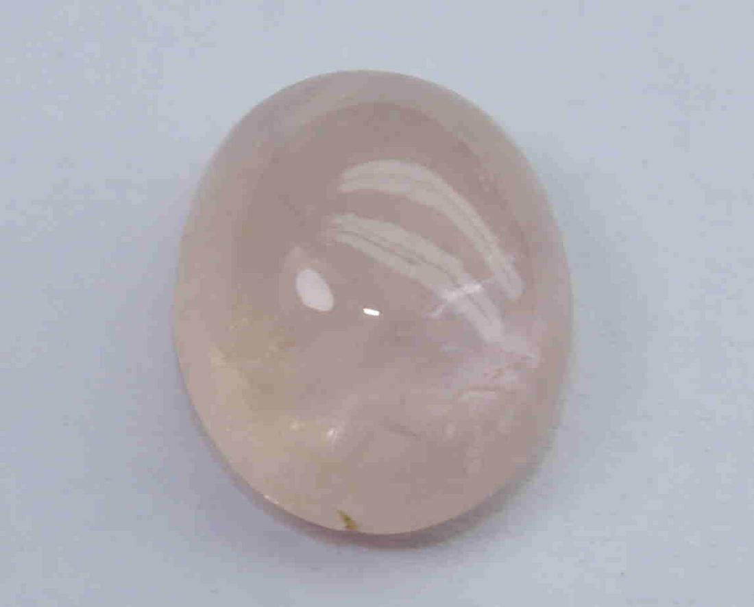 2.95 Cts Natural Morganite: No Reserve! Title: 2.95 Cts Natural Morganite Additional Information: Gemstone: Natural Morganite Origin: Africa Weight: 2.95 Carats Measurements: 10.1x7.9x4.9 mm Shape : Oval Cabochon Colour: Pink Pe