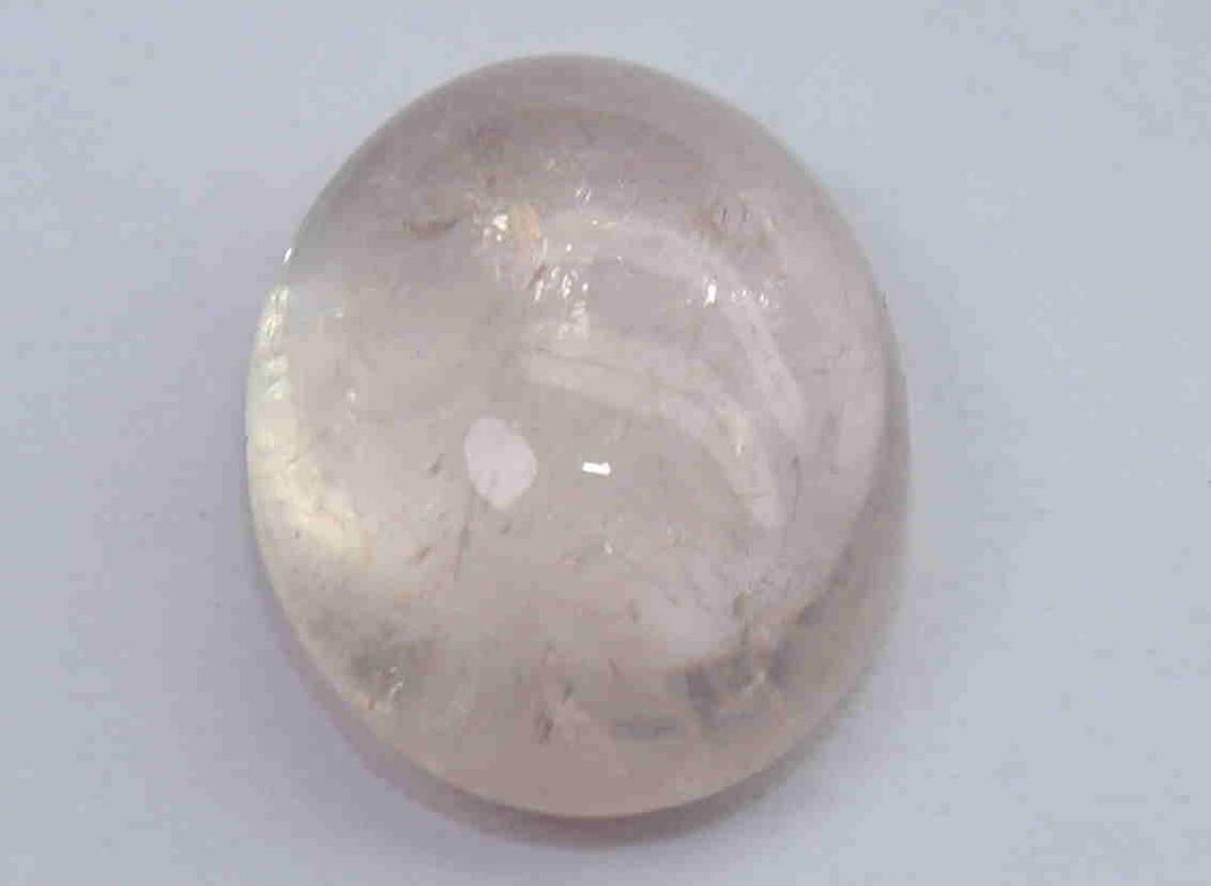 2.77 Cts Natural Morganite: No Reserve! Title: 2.77 Cts Natural Morganite Additional Information: Gemstone: Natural Morganite Origin: Africa Weight: 2.77 Carats Measurements: 10.1x8.1x4.5 mm Shape : Oval Cabochon Colour: Pink Pe