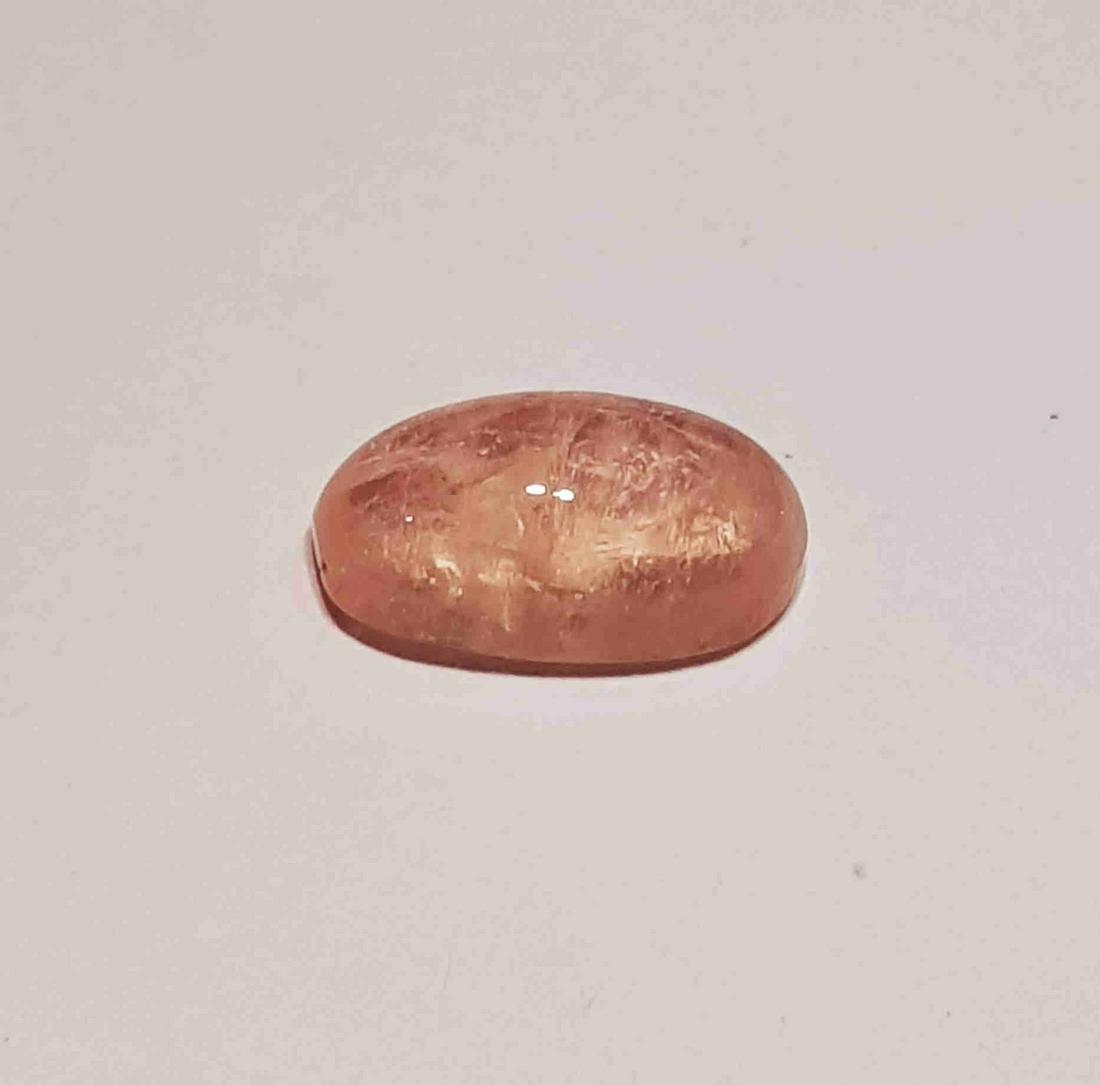 4.97 ct Natural Orange Morganite Oval Cabochon (1 of 4)