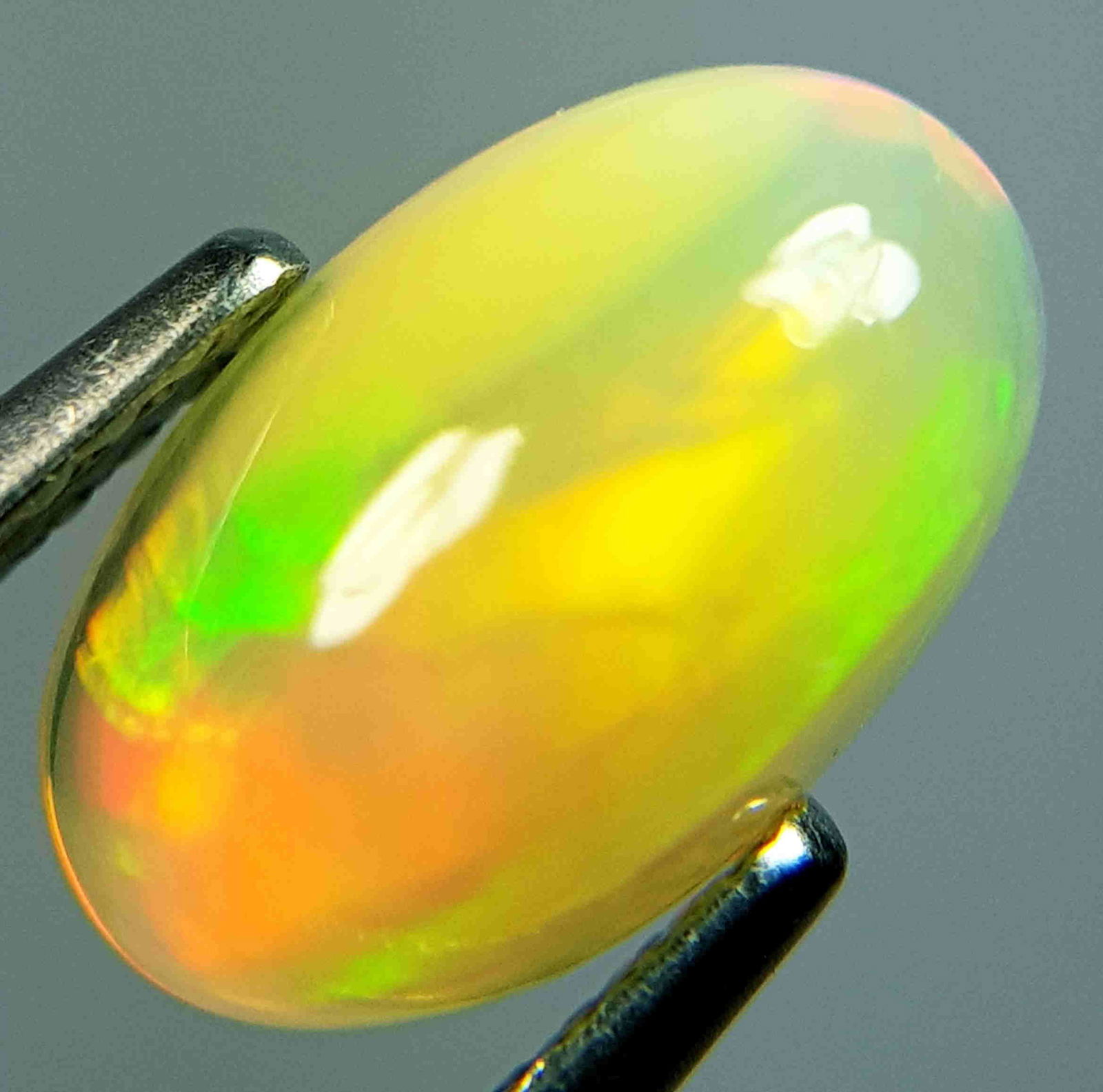 Natural Fire Opal Oval Cabochon 1.56 ct (1 of 3)