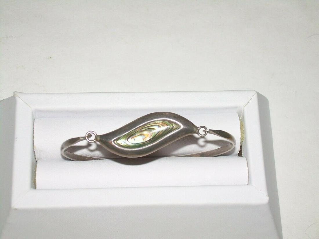 Vintage Paua Shell Sterling Bracelet (1 of 20)