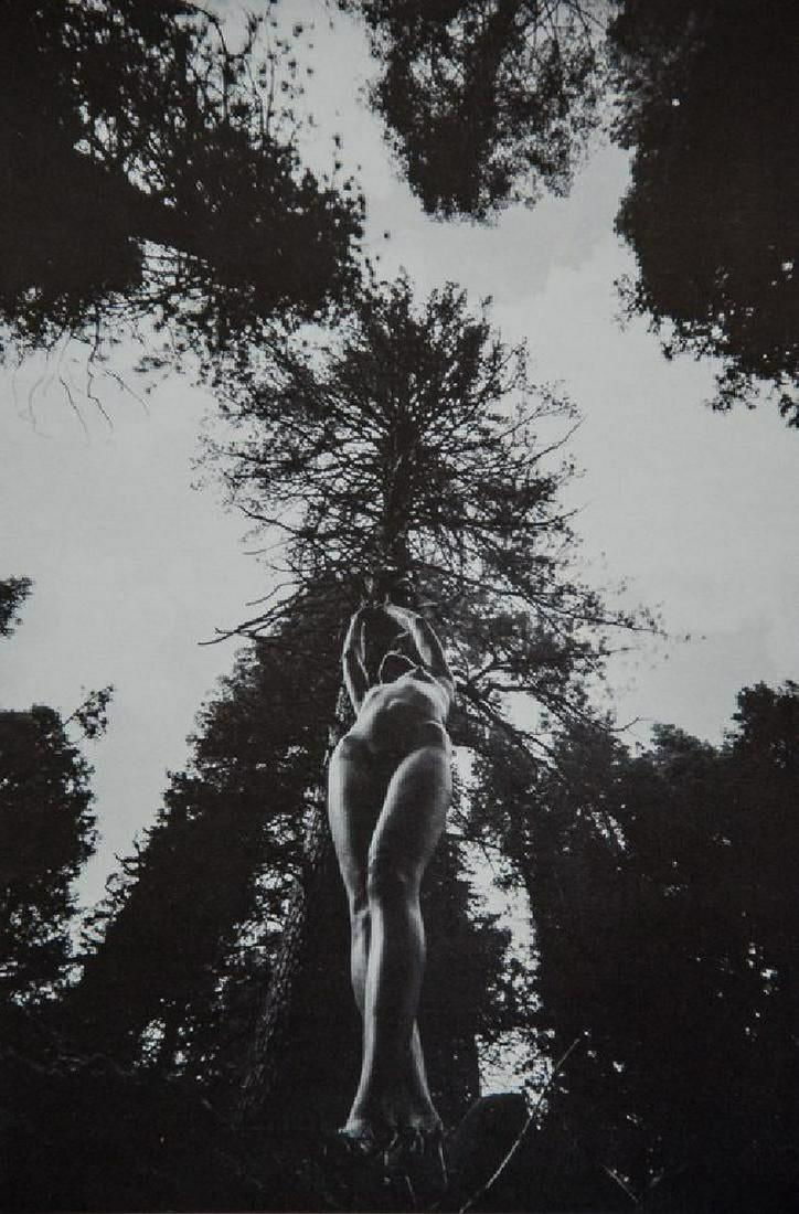 LUCIEN CLERGUE - Nude at Yosemite: Artist: Lucien Clergue Title: Nude at Yosemite Medium: Photo Litho 1984 England Dimensions: 5.5x8.2" Description: Heat Wax Mounted on 11x14" Conservation Board Artist Bio: Lucien Clergue (1934 – 201