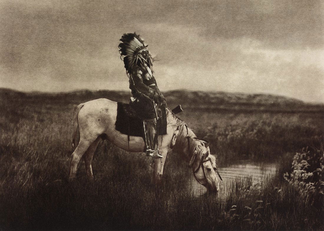 EDWARD CURTIS - Chief Red Hawk, 1905 (1 of 1)