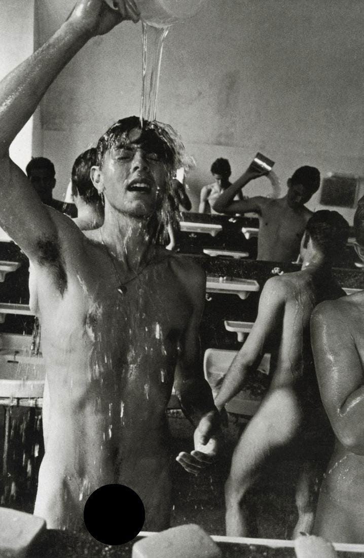 WILL MCBRIDE - Washroom at the Salem School, 1968 (1 of 2)