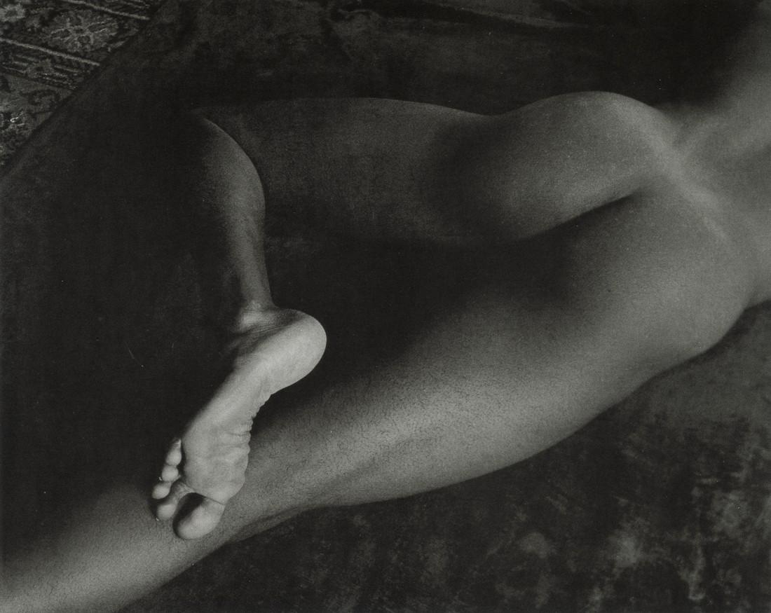 MINOR WHITE - Nude Foot, 1947: Artist: Minor White Title: Nude Foot, 1947 Medium: Photo Litho, 1996, Italy Dimensions: 6.95x5.55" Description: Heat Wax Mounted on 8.5x11" Conservation Board Artist Bio: Minor Martin White (1908 – 