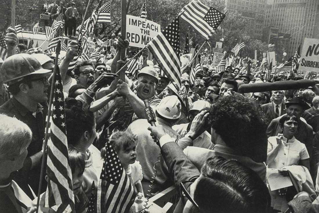 GARRY WINOGRAND - Hard Hat Rally, 1969 (1 of 1)