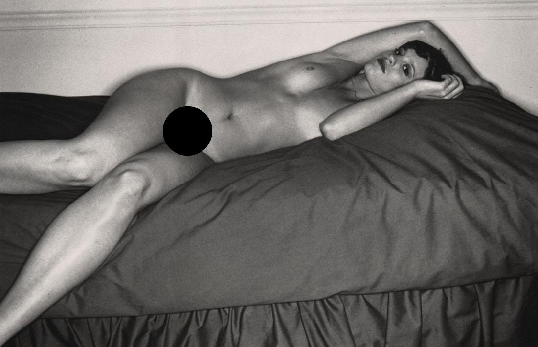 LEE FRIEDLANDER - Reclining Nude: Artist: LEE FRIEDLANDER Print Title: Reclining Nude Medium: Duotone Photoengraving Printed 1990’s in the US Image size (inches) approx. 6.5 x 9.5” Lee Friedlander is an American photographer and a