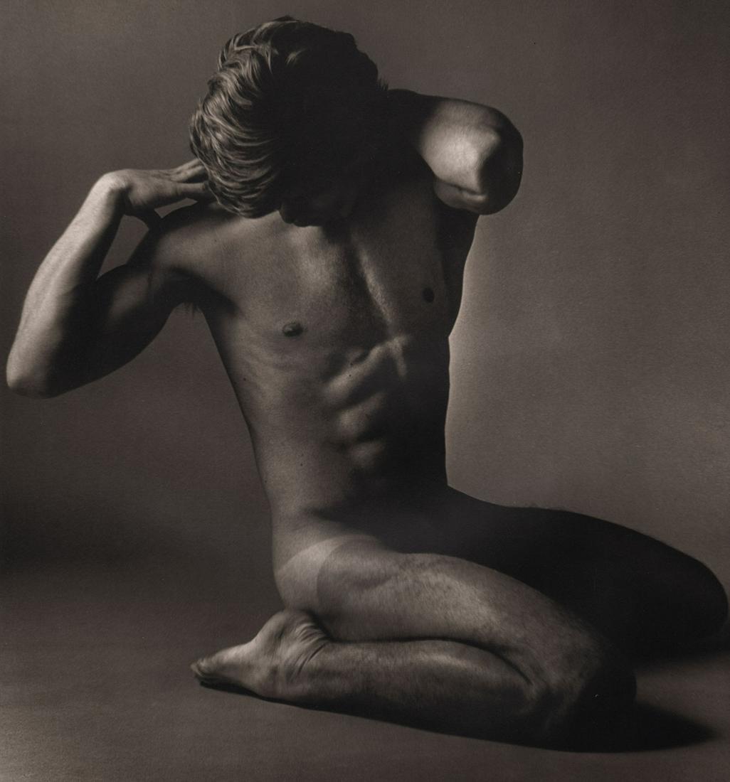 KEN HAAK - Male Nude ,1973: Artist: KEN HAAK Print Title: Male Nude , 1973 Medium: Tri-tone Photo-lithographs (Limited edition of 5000) Printed in the 1980’s, in the US Image size (inches) approx. 10 x 10.5” Ken Haak(1923 - 