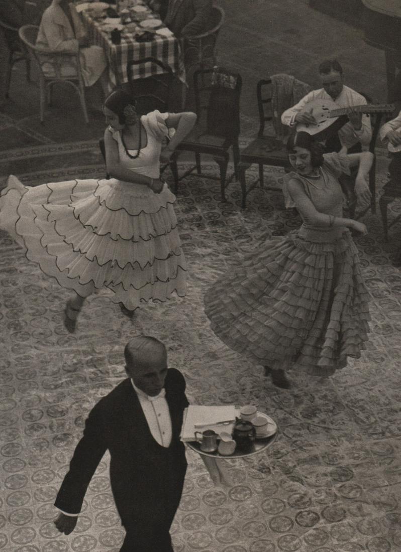 MARTIN MUNKACSI (MUKY) - Dancers, 1930’s: Artist: MARTIN MUNKACSI (MUKY) Print Title: Dancers, 1930’s Medium: Photoengraving Printing Date: 1930’s Printed in Germany Image Size approx: 8.5 X 6” Martin Munkacsi (1897 – 1965) was an Ame