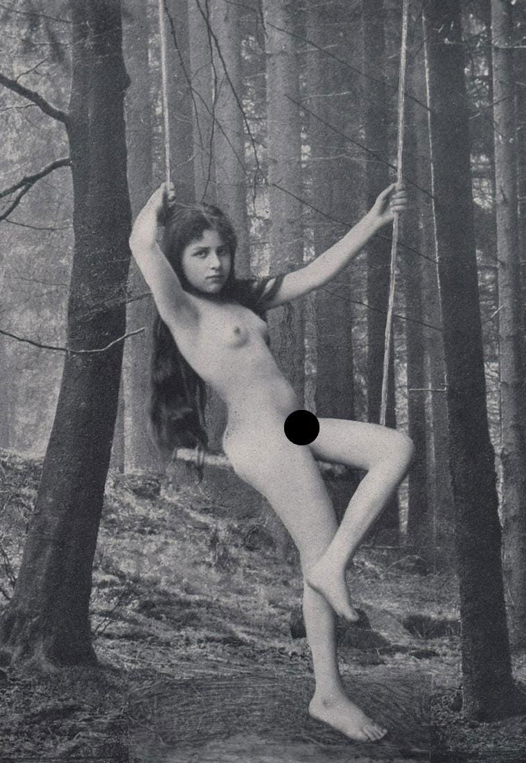 PETERS -  Girl in the Forest, 1910 (1 of 2)