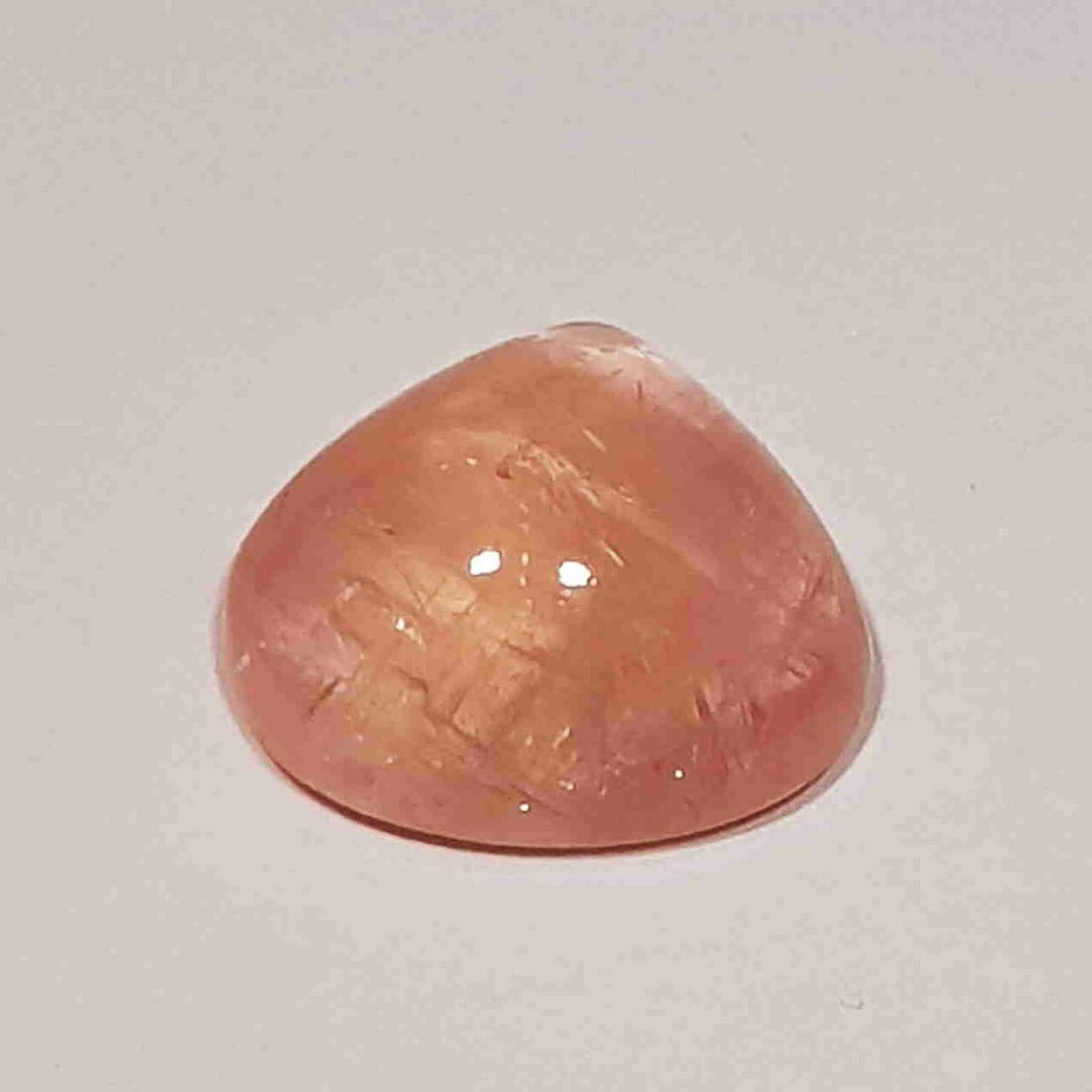8.90 ct Natural Orange Morganite Pear Cabochon (1 of 4)