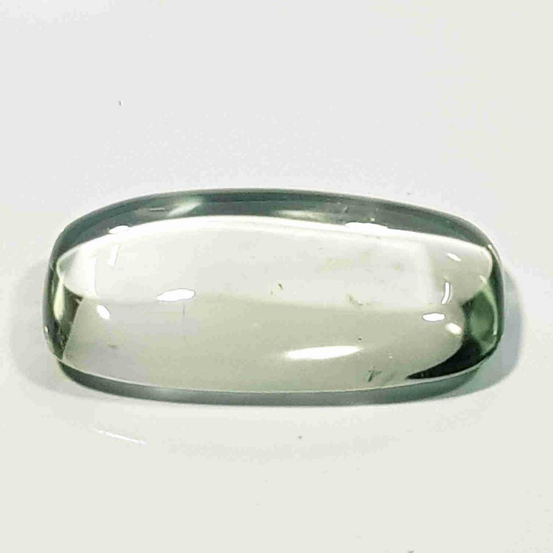 Top Quality Natural Green Amethyst Rectangle Cabochon (1 of 5)