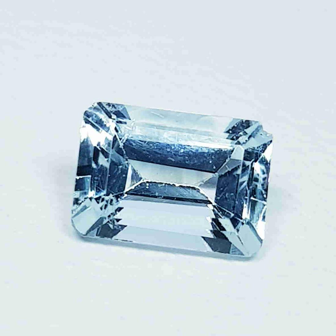0.89 ct Natural Aquamarine Emerald Cut (1 of 5)