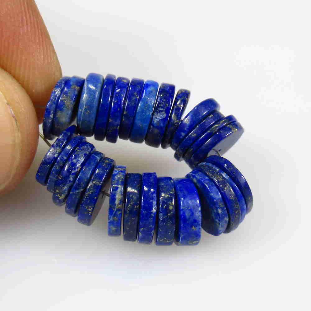 30.77 Ctw Natural 26 Lapis Round Beads (1 of 2)