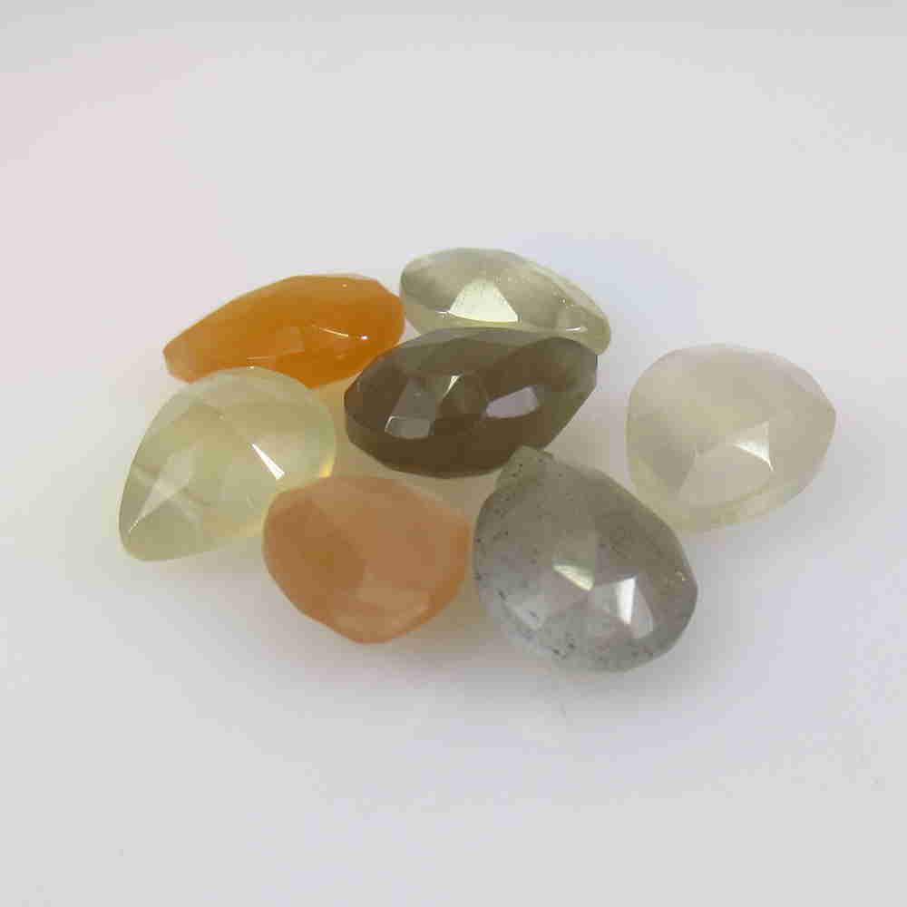 26.55 Ctw Natural 7 Drilled Moonstone Pear Beads: No Reserve! Title: 26.55 Ctw Natural 7 Drilled Moonstone Pear Beads Stone Clarity: Semi-Transparent Gemstone: Moonstone Beads Size/ Dimensions: 26.55 Carat Weights: 11.2x9.4 - 12.7x9.7 mm / 7 PC's Add