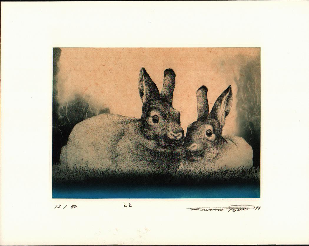 KOHEI WAKATSUKI ( B. 1956) - RABBITS (1 of 1)