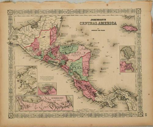1865 Johnson Map of Central America -- Johnson's (1 of 1)