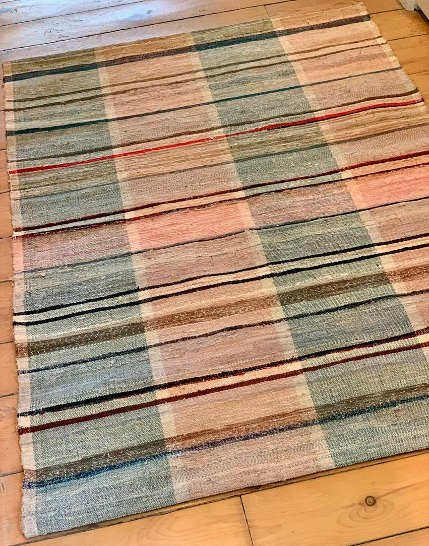 Complex & subtle diminutive Rag Carpet, early 20th c (1 of 3)