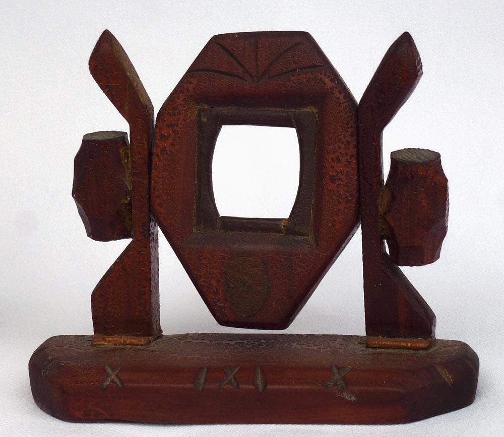 A nice hand made miniature desk frame with folky carved (1 of 6)