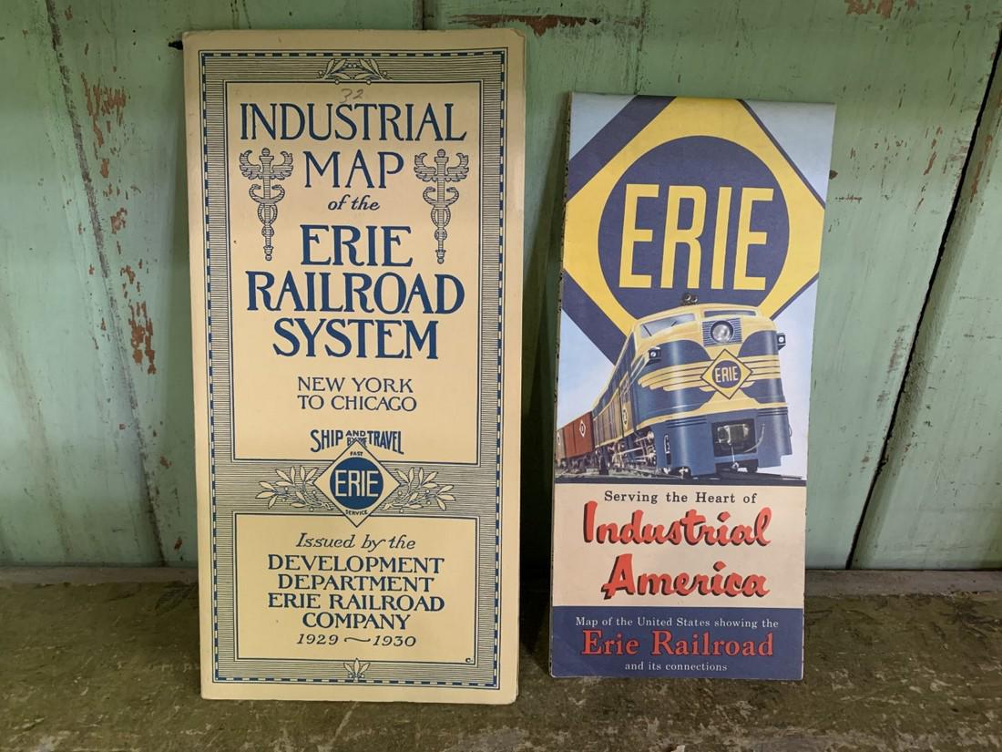 1929-30 Industrial Map & 1953 Erie Railroad Map (1 of 7)