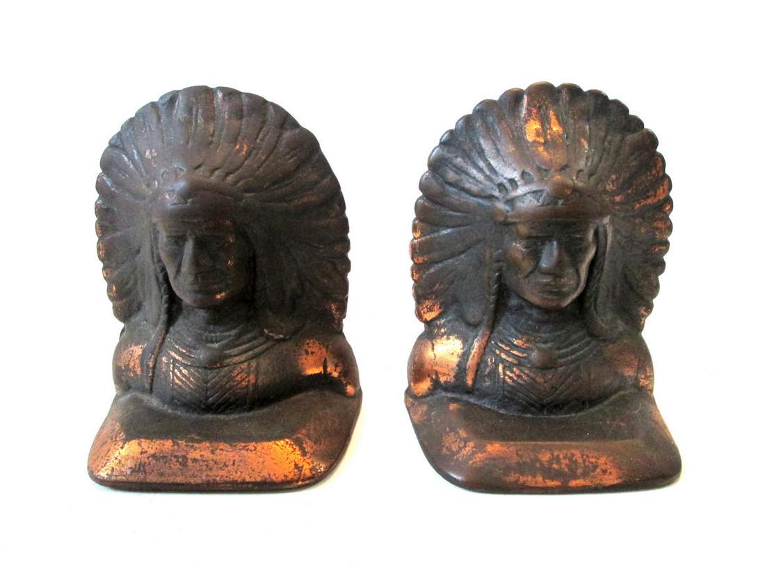 INDIAN CHIEF BOOKENDS (1 of 10)