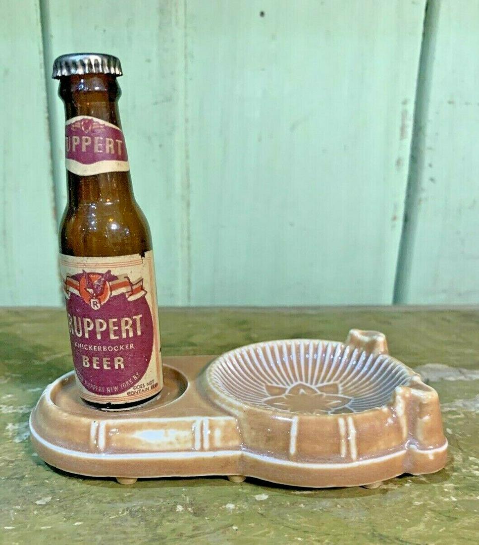 Vintage Ruppert Knickerbocker Beer Bottle Ashtray (1 of 9)