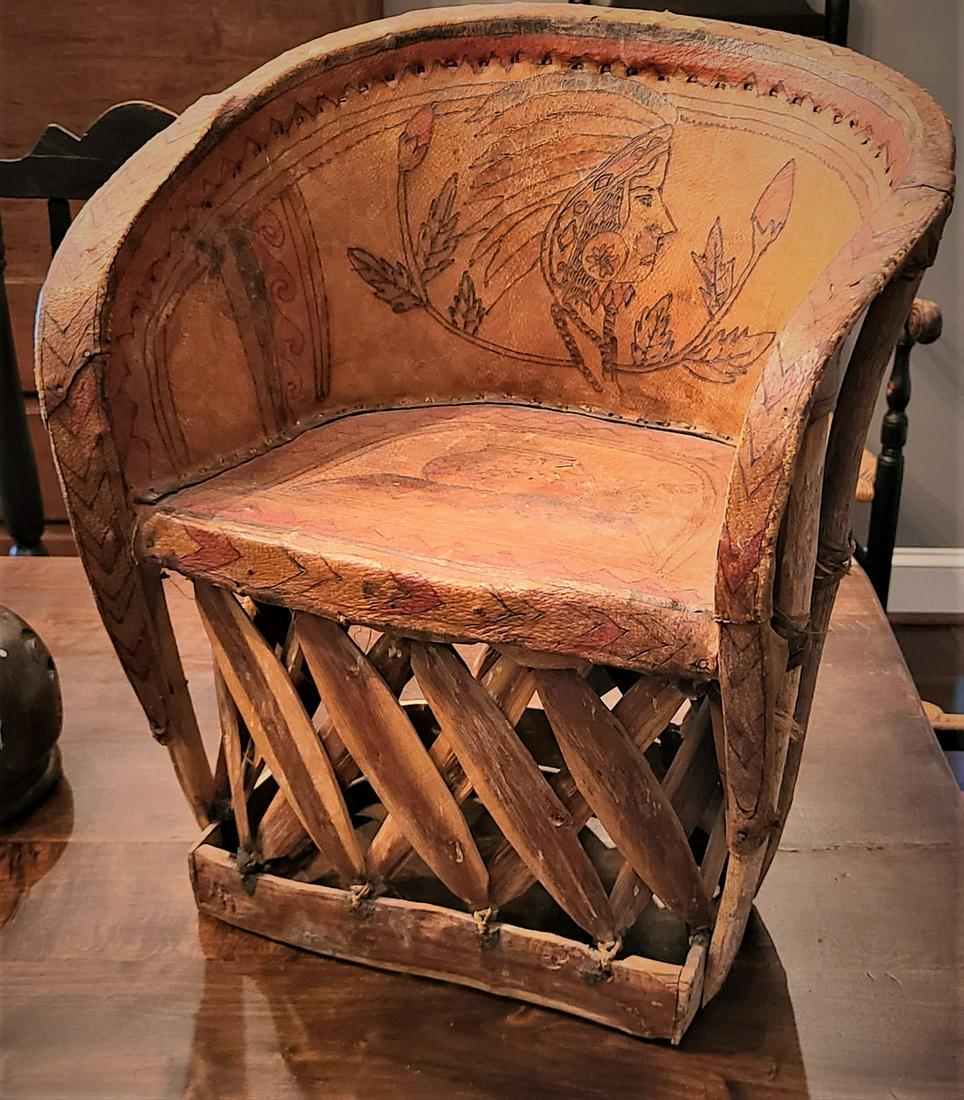 Rare Child’s Native American Chair (1 of 7)
