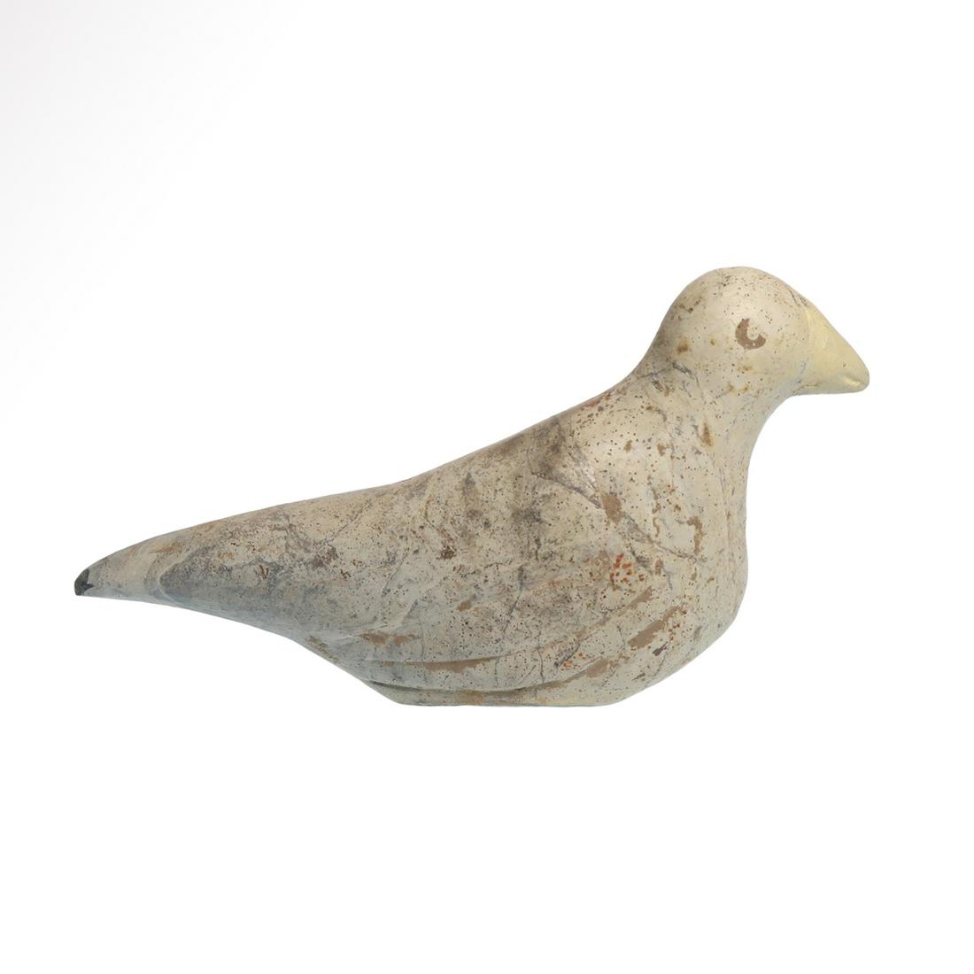Urartu Votive Stone Bird Seal, Lake Van Armenia: Title: Urartu Votive Stone Bird Seal, Lake Van Armenia Culture, c. 1st Millennium B.C. Date/Origin: Lake Van, 1st Millennium B.C. Description: Made of two tones of grey stone, elongated tail and long 