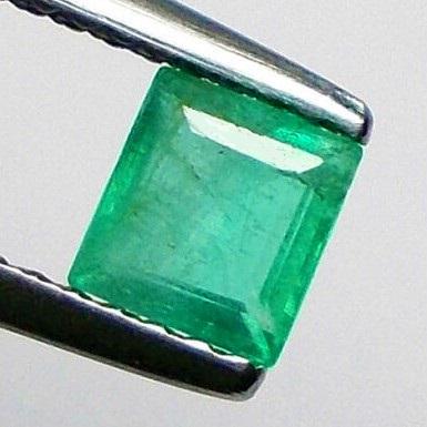 Natural Octagon Cut Zambian Emerald (1 of 3)