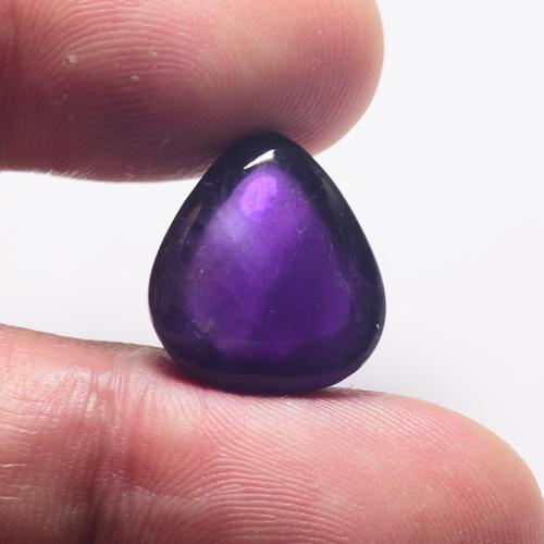 Splendid! 15.60Cts Natural Amethyst Pear Cabochon (1 of 2)