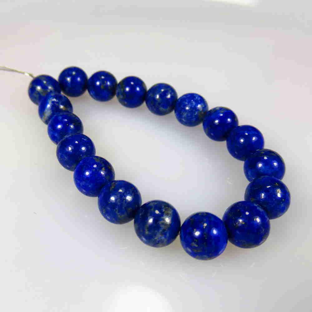 39.50 Ctw Natural 18 Lapis Round Ball Beads (1 of 2)