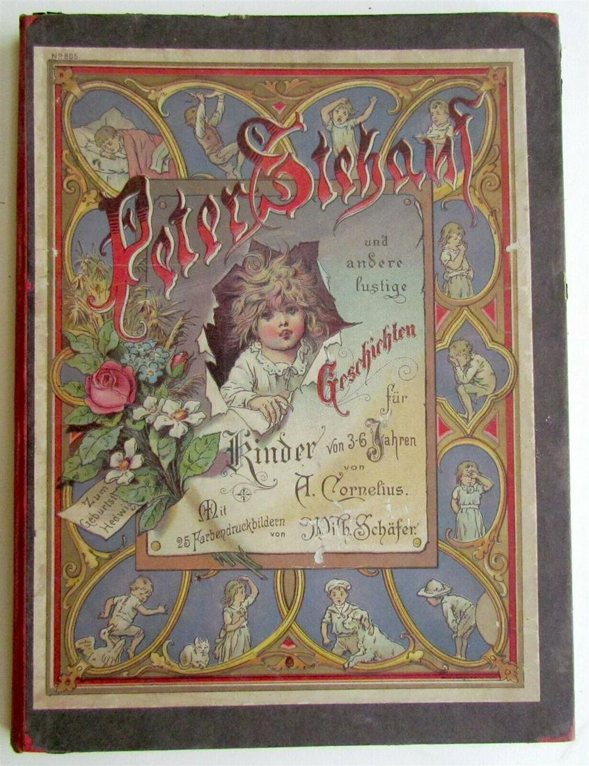 GERMAN VICTORIAN ANTIQUE CHILDREN BOOK ILLUSTRATED on (1 of 16)