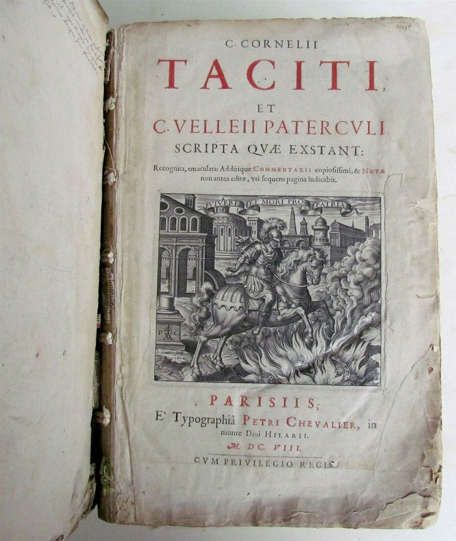 1608 GAIUS CORNELIUS TACITUS HISTORY OPERA COMMENTARY (1 of 20)