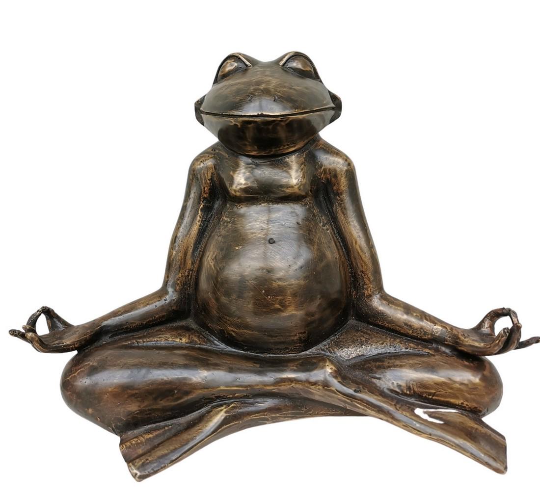 Meditating frog - Yoga statue - Animal Yoga (1 of 9)