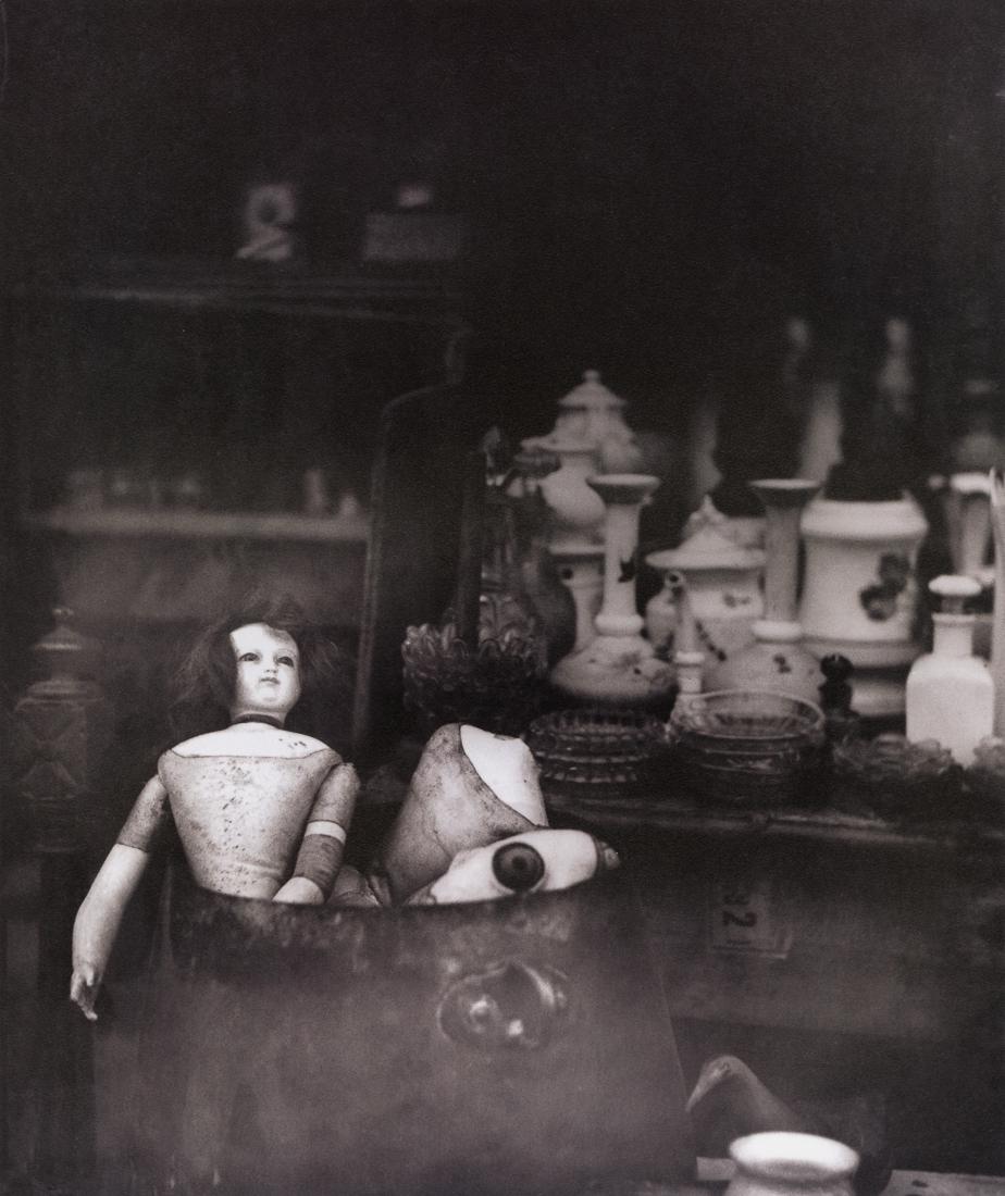 JOSEF BREITENBACH - Flea Market, Paris, 1938: Artist: Josef Breitenbach Title: Flea Market, Paris, 1938 Medium: Photo Litho, 2008, China Dimensions: 9.2x10.95" Description: Heat Wax Mounted on 12x16" Conservation Board Artist Bio: Josef Breitenba