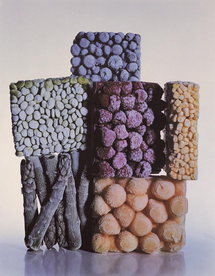 IRVING PENN - Frozen Foods, New York, 1977: Artist: Irving Penn Title: Frozen Foods, New York, 1977 Medium: Photo Litho, 1989, Canada Dimensions: 7.6x9.75" Description: Heat Wax Mounted on 11x14" Conservation Board Artist Bio: Irving Penn (1917