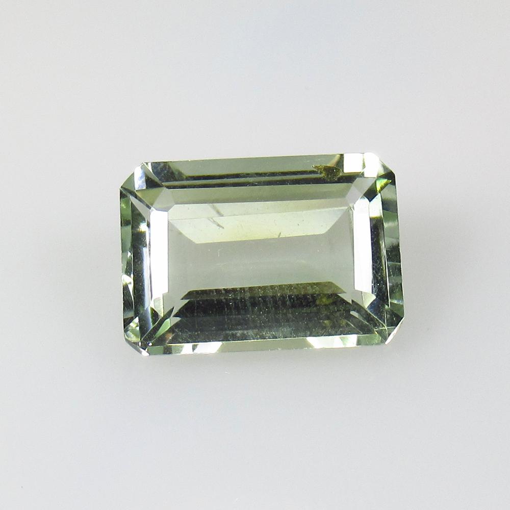 6.35 Ct Natural Green Amethyst Emerald Cut (1 of 2)