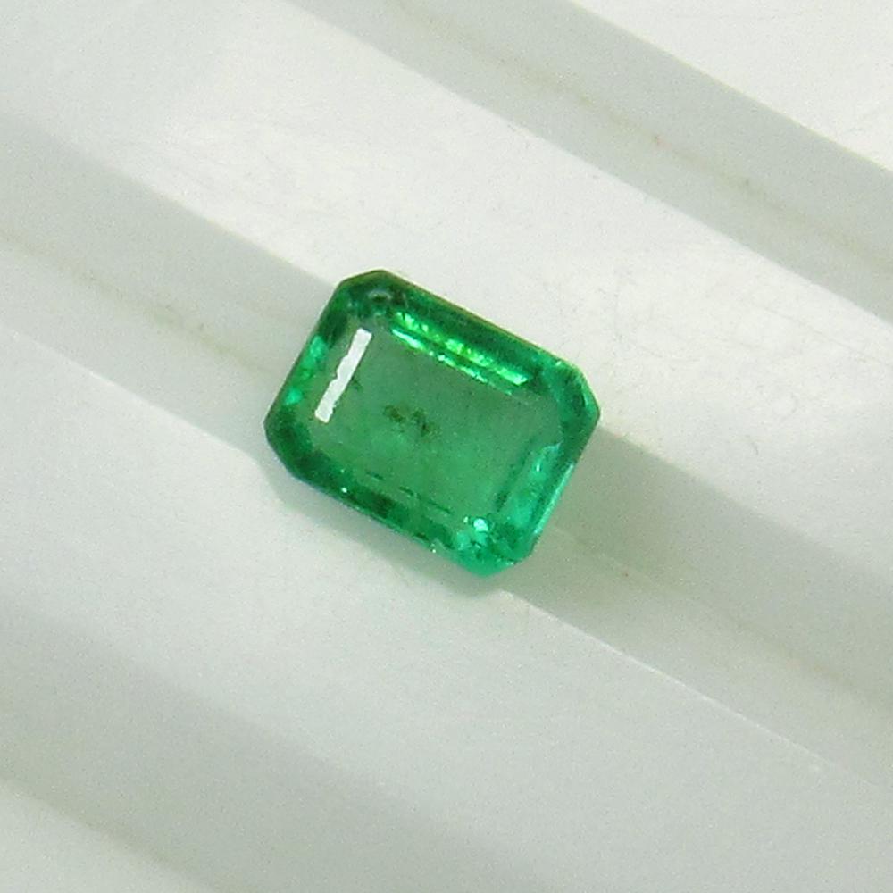 0.55 Ct Natural Zambian Emerald Octagon Cut (1 of 2)