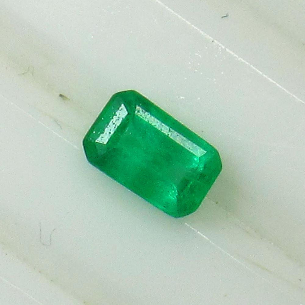 0.49 Ct Natural Zambian Emerald Octagon Cut (1 of 2)