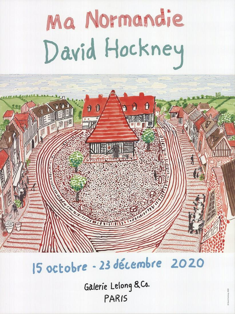 David Hockney: Ma Normandie: Artist: David Hockney Title: Ma Normandie Description: "Ma Normandie" by David Hockney, 2020 Unsigned Offset Lithograph. Paper size is 31.5 x 23.5 inches, with an image size of 18 x 23.5 inches. The O