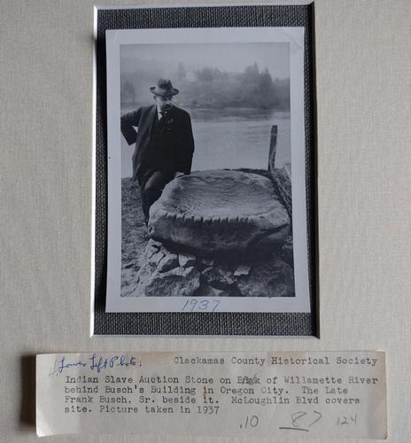 Indian Slave Auction Stone Photograph from Oregon (1 of 2)