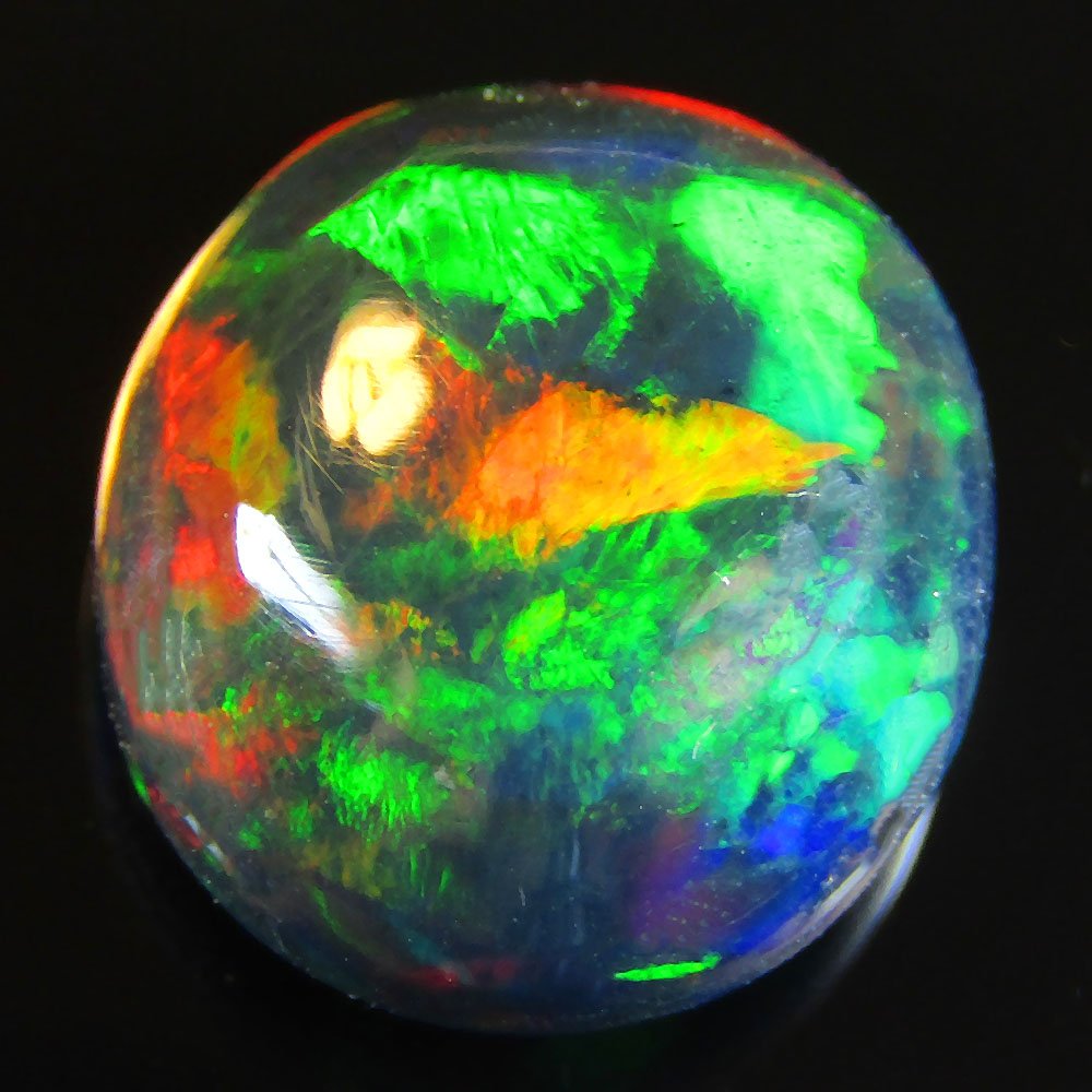 CERTIFIED: Title: 'CERTIFIED'' 3.23Cts MARVELOUS LUSTER! NATURAL MULTICOLOR ETHIOPIAN BLACK OPAL OVAL SHAPE Carat Weight: 3.23 Size/Dimensions: 11.42 x 10.22 x 5.62 MM Additional Information: HEATED WITH PLAY OF