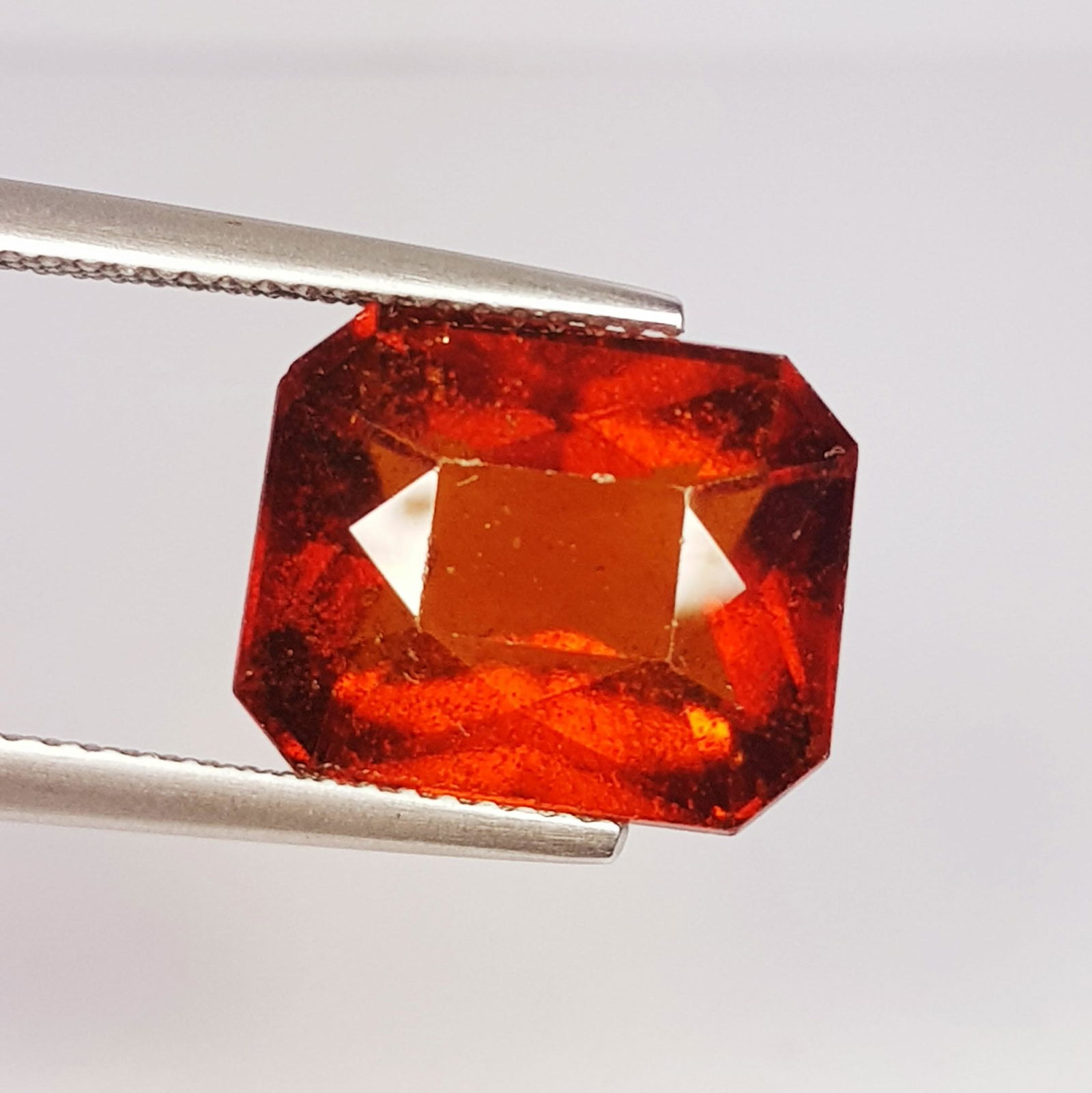 9.79 ct Natural Hessonite Garnet Octagon Cut (1 of 5)