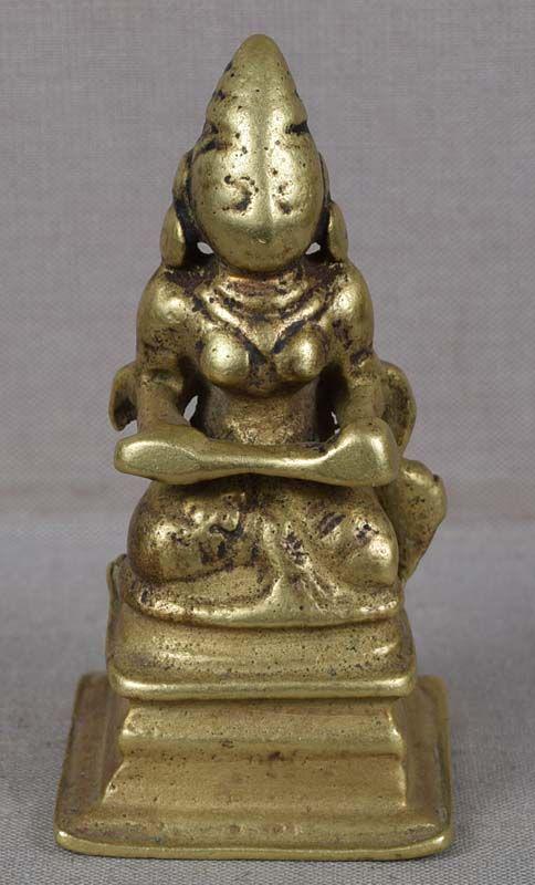 18c Indian bronze goddess ANNAPURNA (1 of 6)