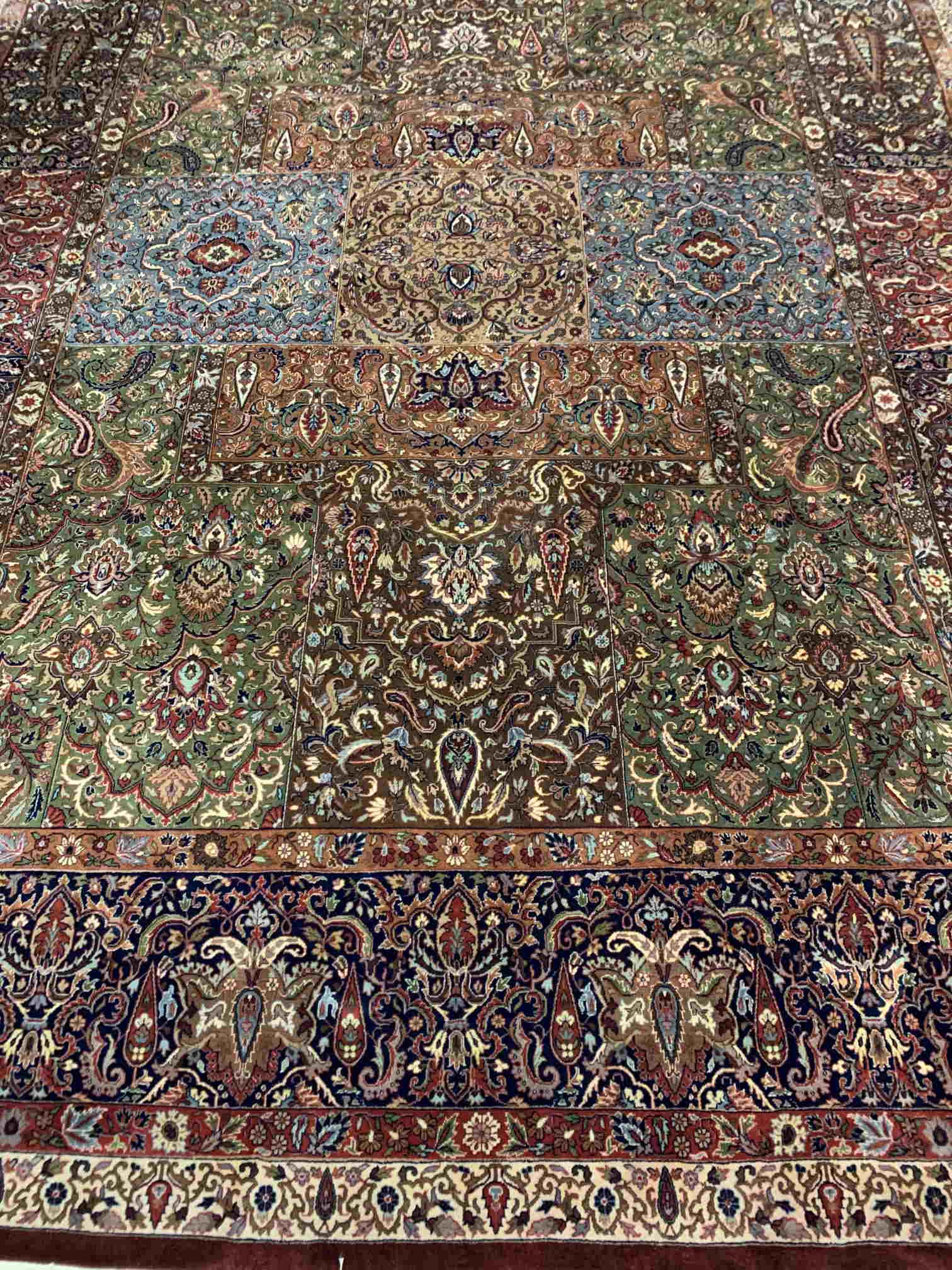 Hand Knotted Indo Tabriz 9x12 ft (1 of 12)