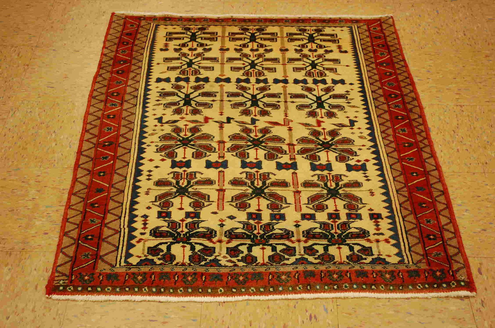 Shirvan Design Caucasian Rug 3.3x4 very rare design, (1 of 10)