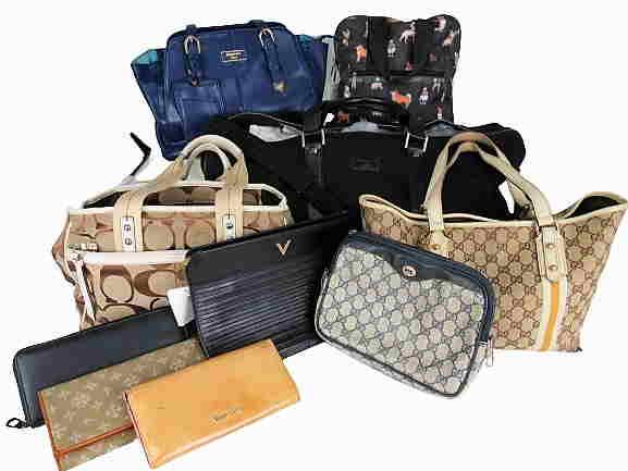 "VALENTINO, MIU MIU, COACH Lot of bags from luxury (1 of 11)