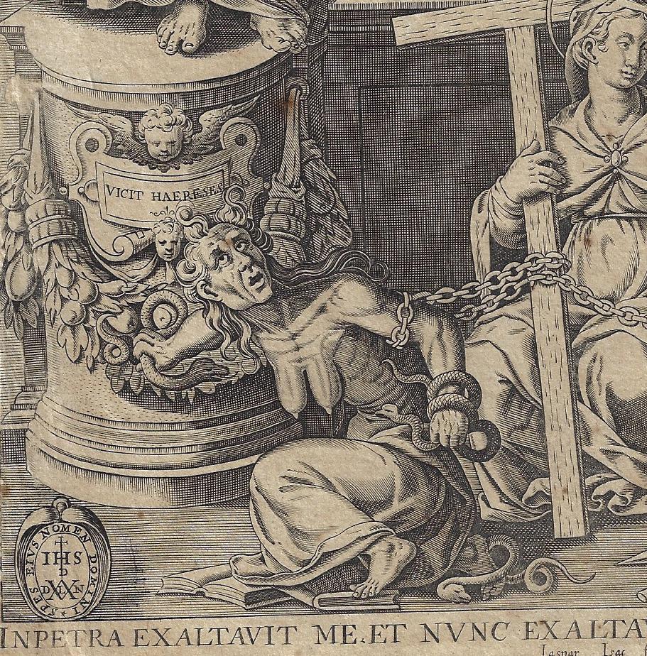 1630 Engraved Title Leaf Christian Law Witch (1 of 2)
