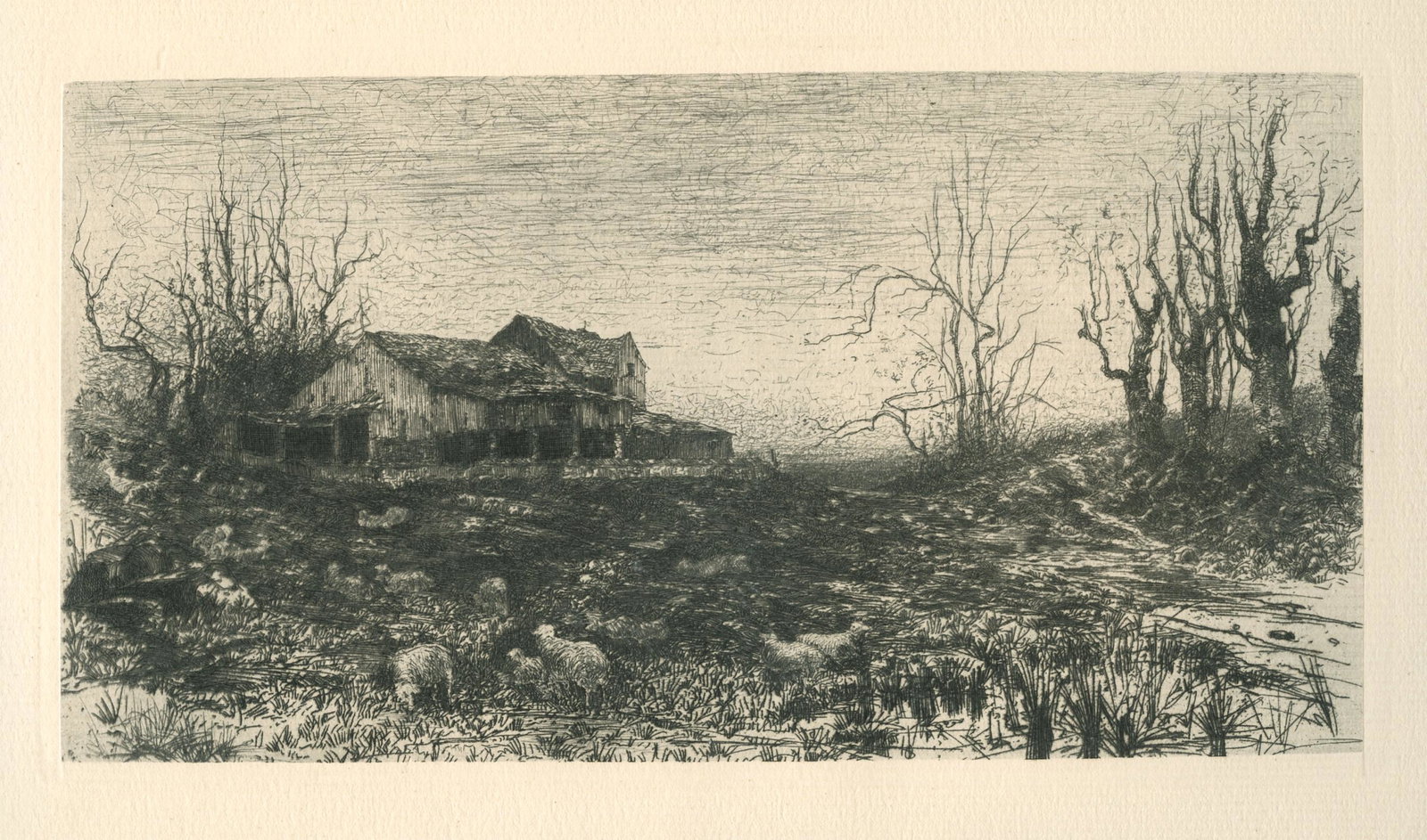 Stephen Parrish "November" original etching (1 of 1)
